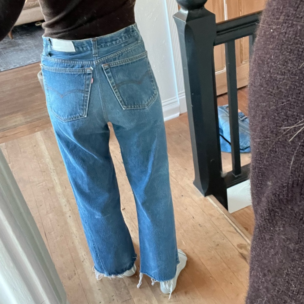 Re/done Levi’s 27 high rise wide leg vintage